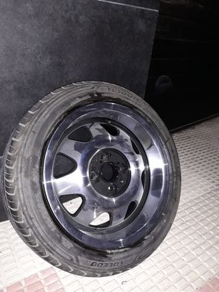 4 Llantas Aluline CUPS 185/55R15, con neumáticos.
