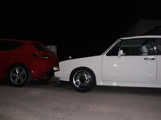 4 Llantas Aluline CUPS 185/55R15, con neumáticos.
