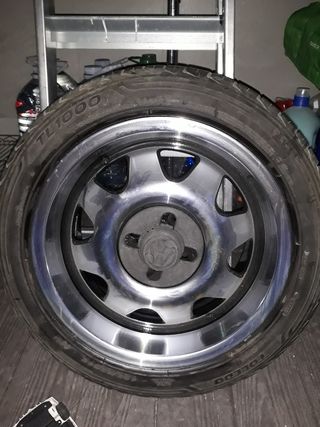 4 Llantas Aluline CUPS 185/55R15, con neumáticos.
