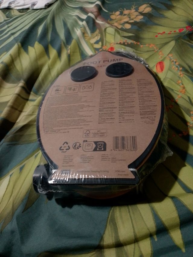 Inflador de pé: colchonete, barco