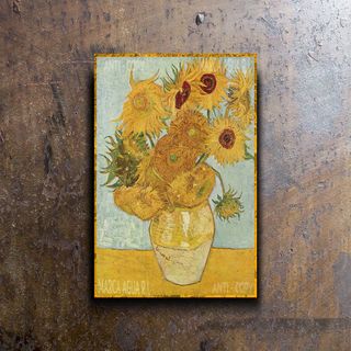 PLACA METALICA VINCENT VAN GOGH CARTEL DECORATIVO