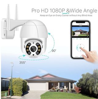 Cámara vigilancia exterior PTZ Smart Home