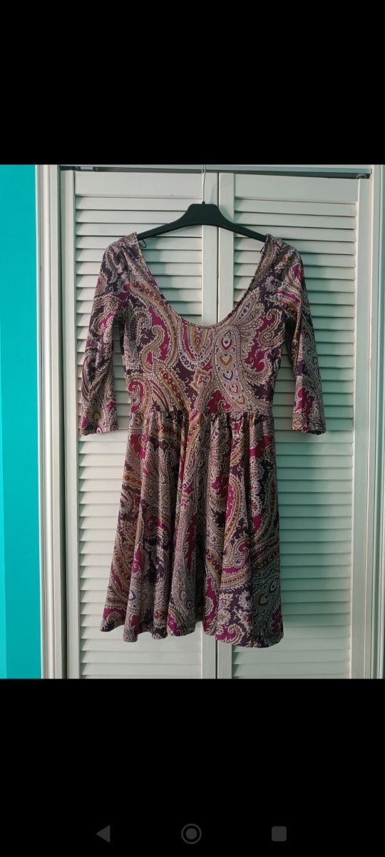 Vestido paisley multicolor