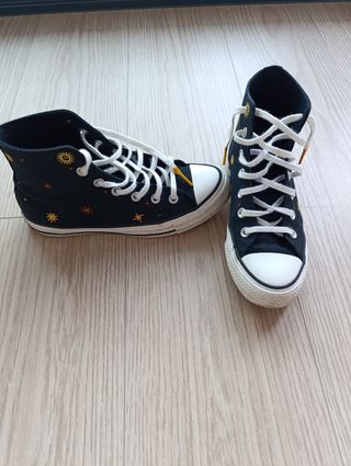Converse altas negras - estrellas