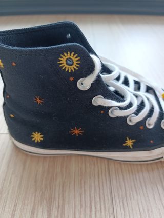 Converse altas negras - estrellas