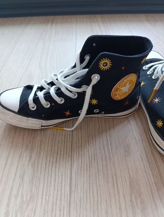 Converse altas negras - estrellas