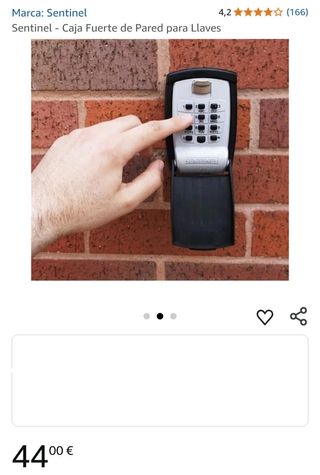 Caja Fuerte Pared Llaves Sentinel