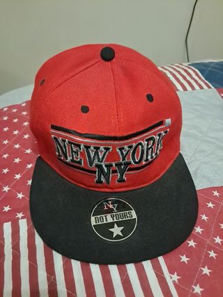 Gorra NY | New York roja y negra