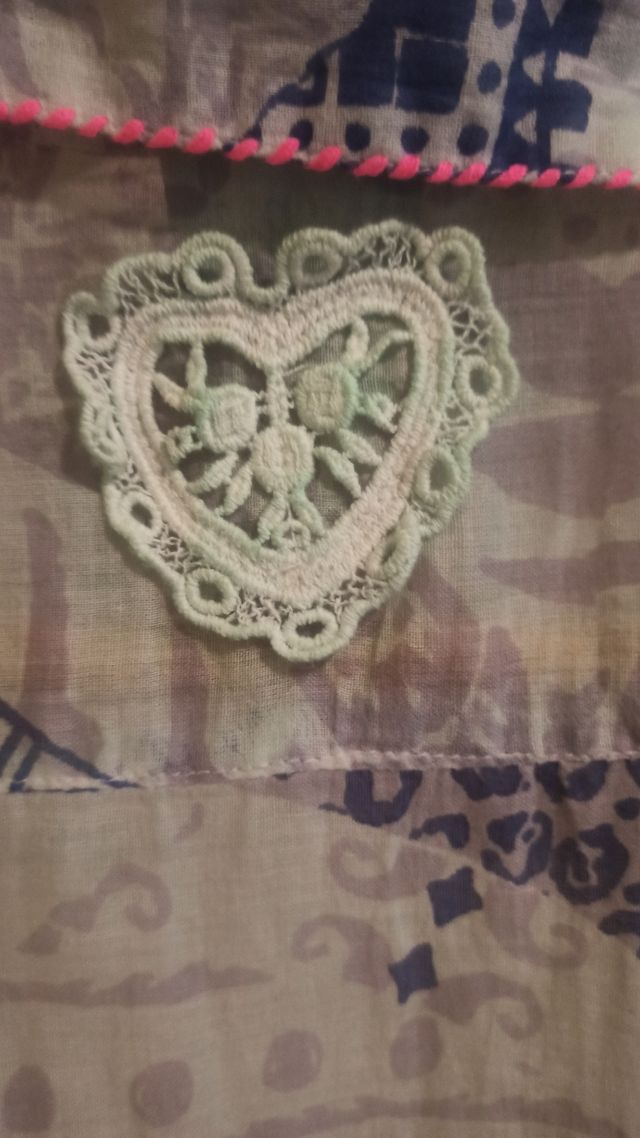 Blusa boho sin mangas - Azul