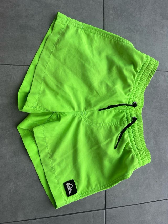 Bañador Quiksilver niño rojo.