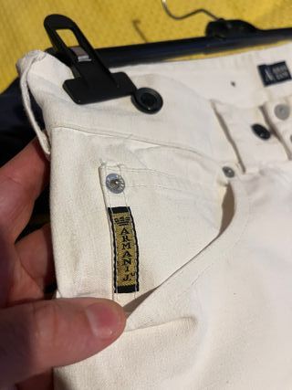 Armani jeans pantaloni bianchi tg 54 / 38