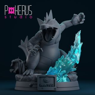 FIGURA FERALIGATR POKEMON 3D RESINA