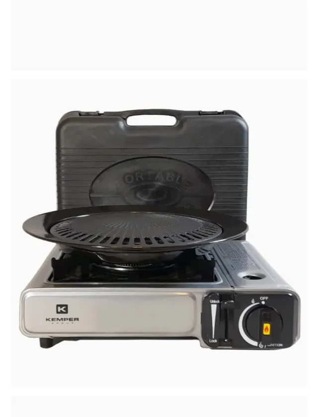 Cucina portatile + piastra a gas DUAL completa