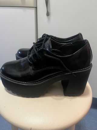 Botines negros plataforma