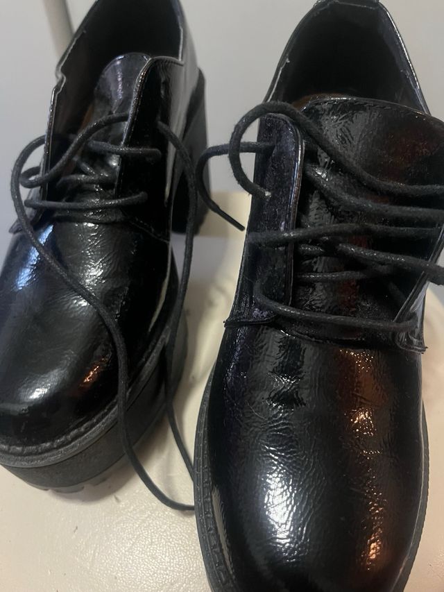 Botines negros plataforma