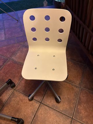 Silla escritorio infantil blanca