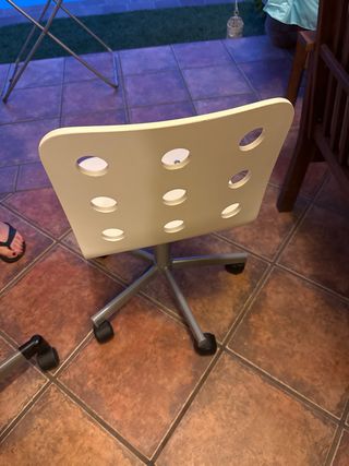 Silla escritorio infantil blanca