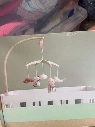 Móvil musical cuna Little Dutch Ocean Pink