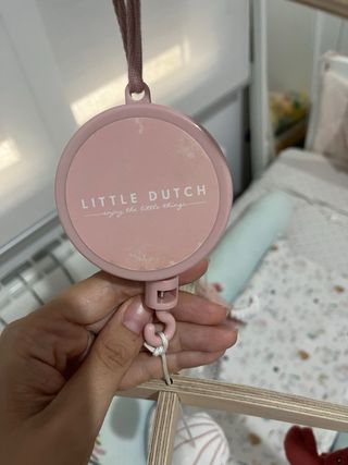 Móvil musical cuna Little Dutch Ocean Pink