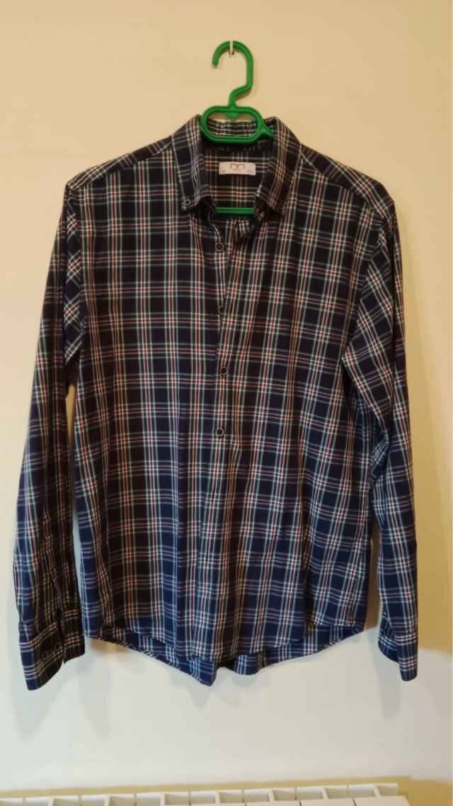 Camisa cuadros M - multicolor