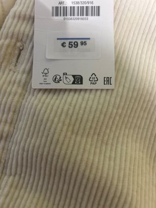 Chaqueta pana Zara beige 