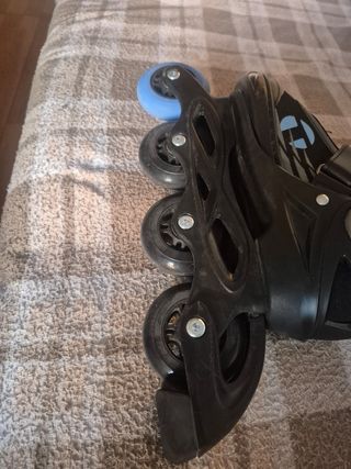 Patines en línea,33-37,con casco,rodilleras,bolsa.