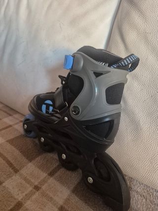 Patines en línea,33-37,con casco,rodilleras,bolsa.