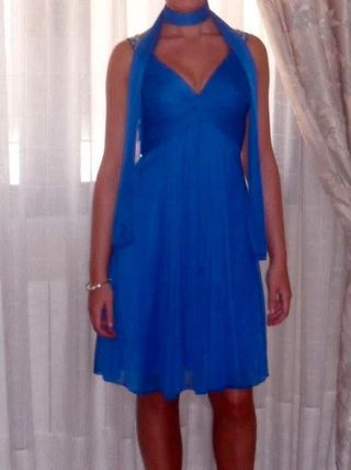 Vestido azul fiesta 