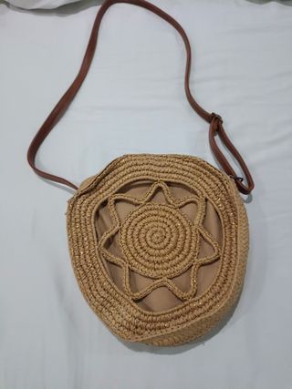 Bolso bandolera beige