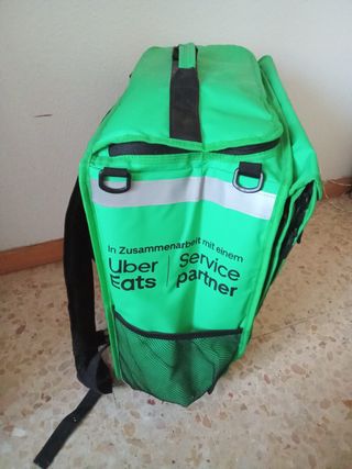 Mochila reparto Uber Eats verde