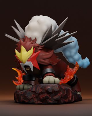 Figura Entei Pokemon resina 3D