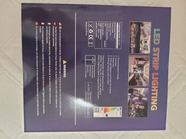 Tira LED Strip Light TVLIVE 16M colores - NUEVO. 