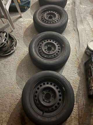 4 Llantas 15" chapa usadas