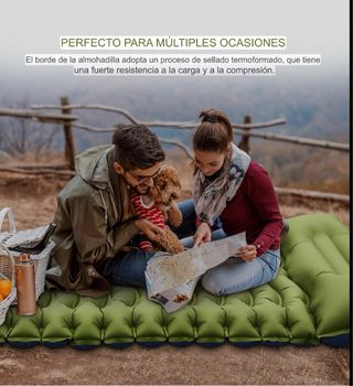 2 Colchonetas Camping Ultraligera inflador integra