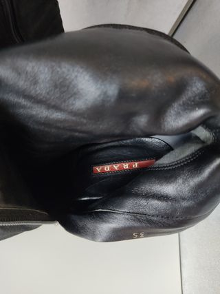 Stivaletti Prada in Tela con Tacco a Cono - 35 IT