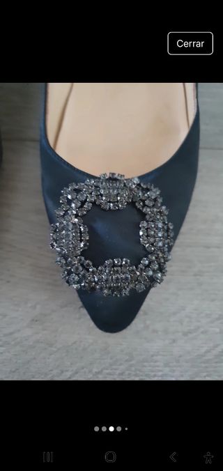 Manolo Blahnik Hangisi. Bailarinas negras Talla 40