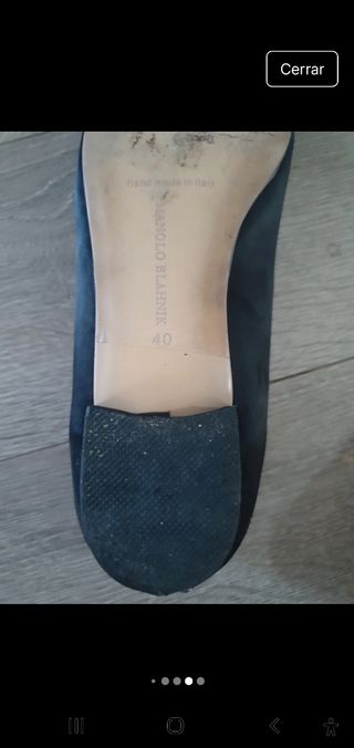Manolo Blahnik Hangisi. Bailarinas negras Talla 40