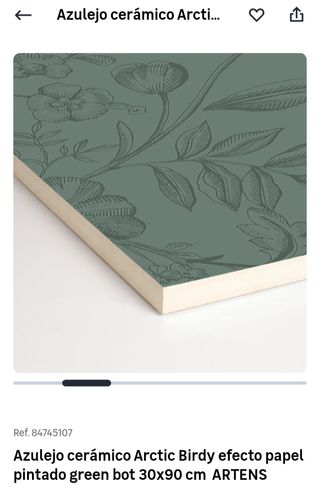 Azulejo cerámico Arctic Birdy 30x90cm