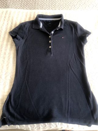 Polo Tommy Hilfiger mujer - azul marino, talla xs
