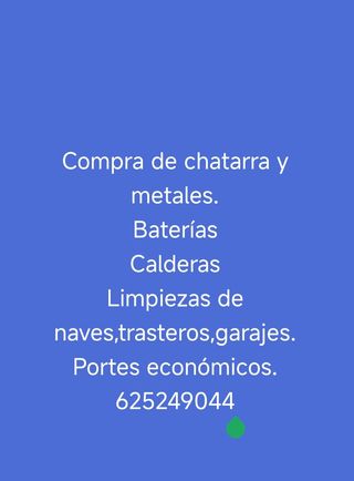 Reciclaje chatarra y metales