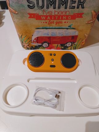 Nevera playa piscina con altavoz Bluetooth