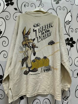 Sudadera Looney Tunes vintage beige
