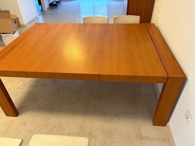 Mesa comedor extensible madera
