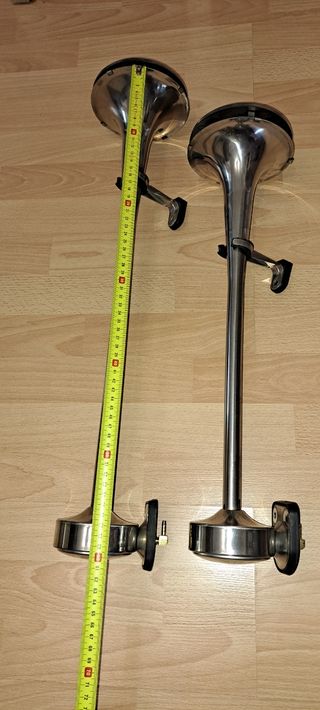 2 Bocinas para camión - Acero inoxidable