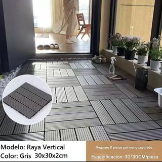 Baldosas Jardin Exterior Tarima Suelo WPC PVC