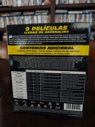 Fast & Furious Colección 9 Películas Blu-ray