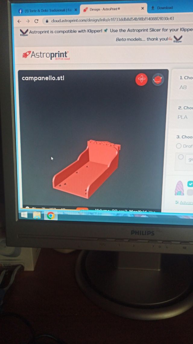 Supporto Campanello Ring - 3D stampato