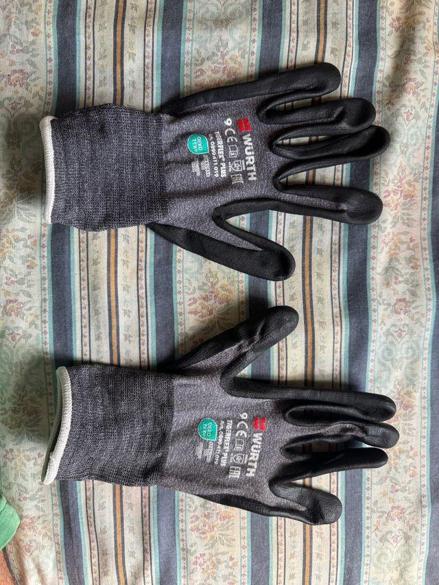 Guanti lavoro 4 paia, Würth & Blackrock