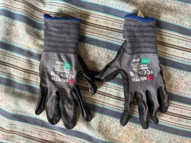 Guanti lavoro 4 paia, Würth & Blackrock