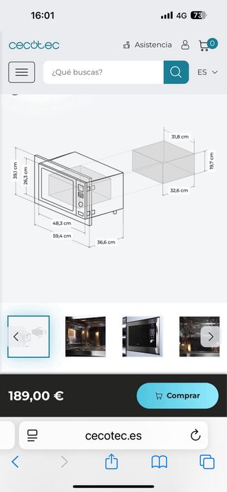 Microondas Cecotec GrandHeat 2350